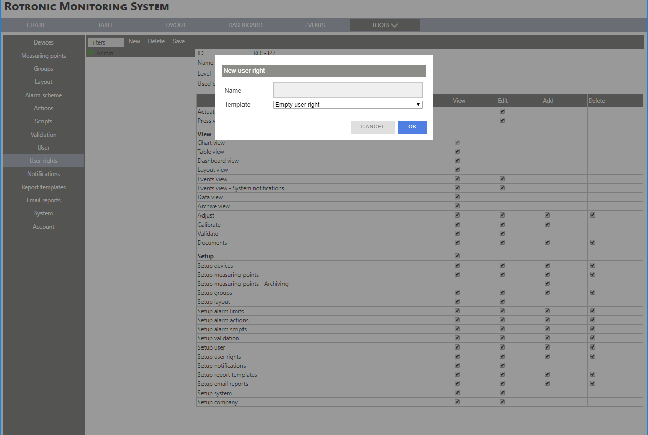 RMS add user rights step 3