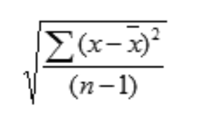 standard deviation