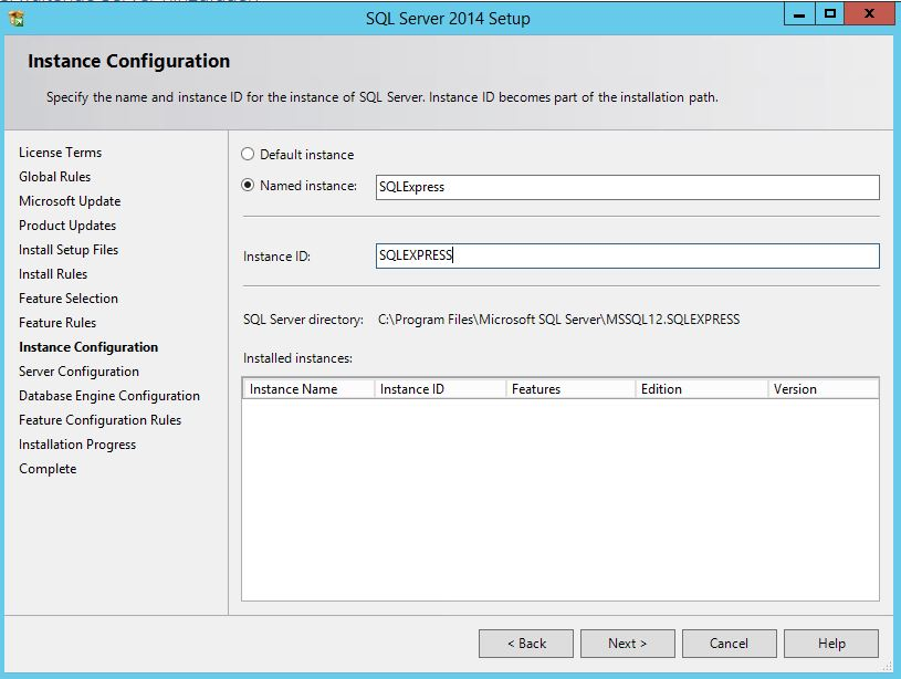 installation and configuration of sql server express 6