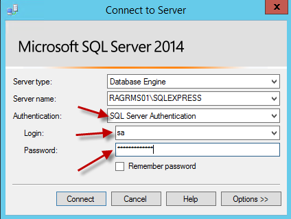 installation and configuration of sql server express 9