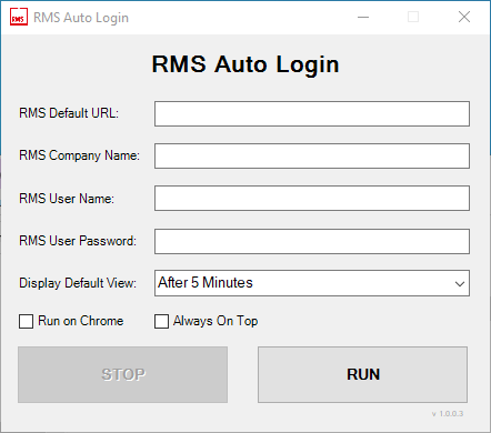 configure rms auto login
