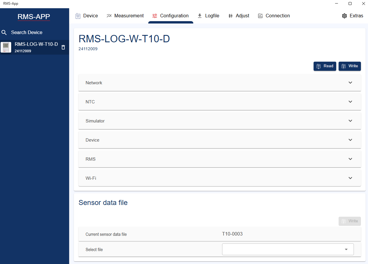 RMS-App_configuration