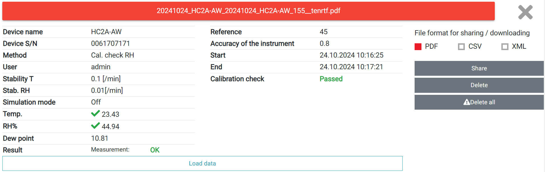 Hygrolab-Cal.check-pass