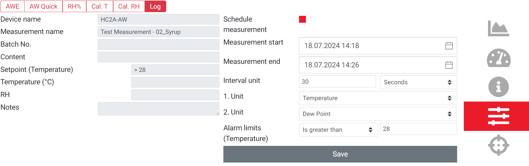 Hygrolab_log-setting