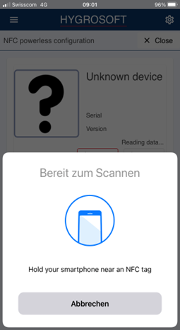 Hygrosoft-Smarpthone-NFC-Scan